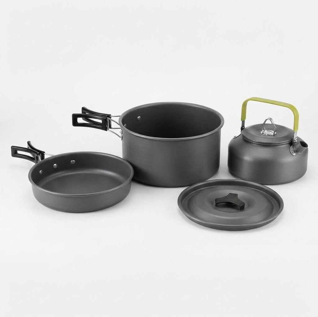 Set da Campeggio in Alluminio Antiaderente